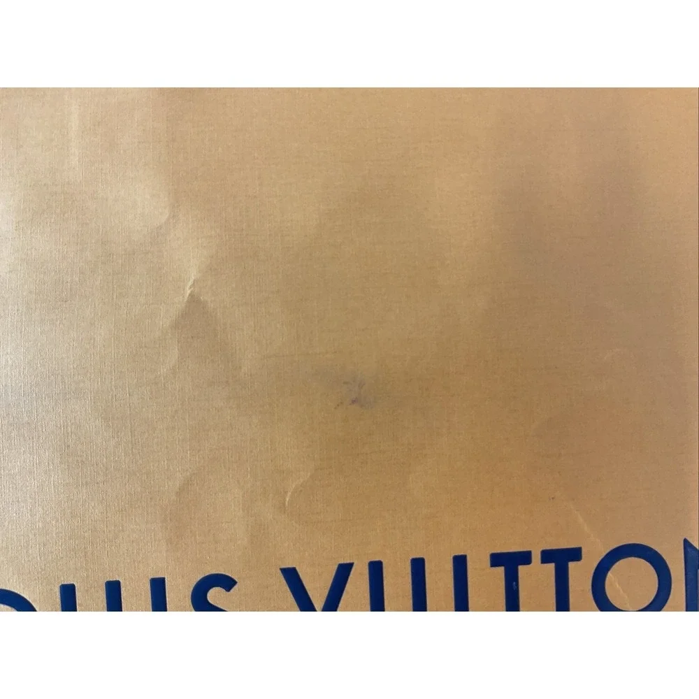 LOUIS VUITTON 19x16x9‎  Authentic Paper Gift/Shopping Bag Large Tote Orange